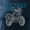 Yamaha Tenere 700 pánské námořnicky modré tričko na motorku REGULAR