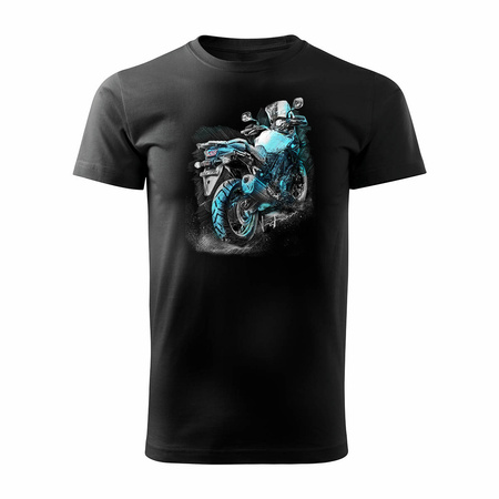 Suzuki V-strom Vstrom DL 650 XT pánské tričko na motorku černé REGULAR