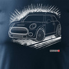 Pánské tričko Mini Morris Mini Cooper se sběratelským autem námořnická modrá REGULAR