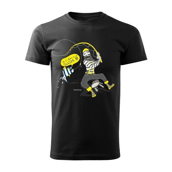 Sushi pánská rybářská košile černá REGULAR