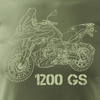 BMW GS 1200 pánské khaki tričko s motorkou REGULAR