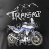 Výprodej - Honda Transalp 750 pánské tričko na motorku černá