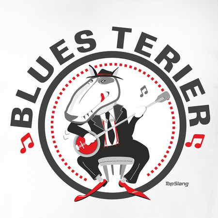 Pánská košile Blues Terrier bílá REGULAR
