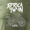 Pánské tričko Honda Africa Twin CRF1000L v khaki barvě na motorku