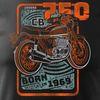 Honda CB 750 pánské tričko na motorku černé REGULAR