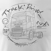 Tričko s nápisem Volvo dárek pro řidiče kamionu TIR pánské bílé REGULAR