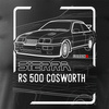 Ford Sierra RS 500 cosworth pánské tričko černé
