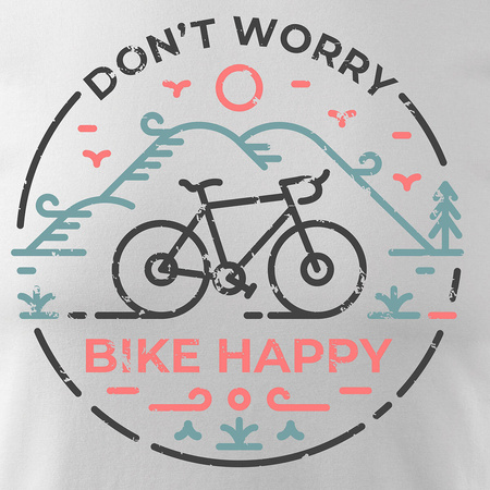 MTB pánský silniční dres na horské kolo bílý REGULAR