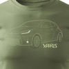 Toyota Yaris tričko s autem Toyota Yaris pánské khaki REGULAR