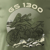 BMW GS R 1300 khaki pánské tričko REGULAR motorka motorka