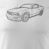 Ford Mustang automobilové tričko Ford Mustang pánské bílé REGULAR