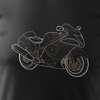 Suzuki Hayabusa pánské tričko na motorku černé REGULAR