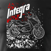 Honda Integra pánské tričko na motorku černé REGULAR