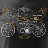 Harley Iron 883 pánské tričko na motorce černé REGULAR