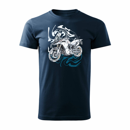 Pánské tričko BMW GS F850 motorka tmavě modré barvy