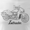 Suzuki Intruder M1800R pánské tričko na motorku bílá REGULAR