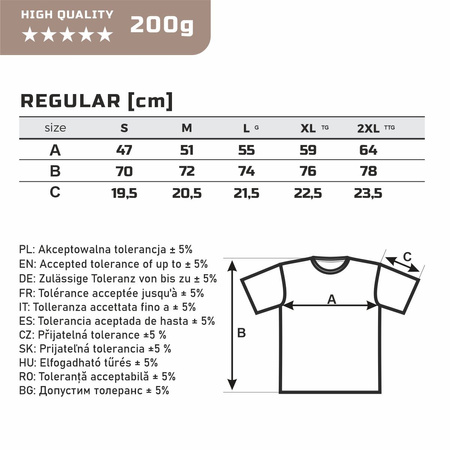 Výprodej - Francouzský buldoček pes tričko pánské khaki REGULAR