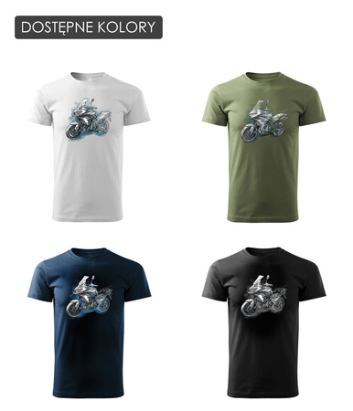 Kawasaki Versys 650 KLE 650 pánské námořnicky modré tričko na motorku motorka