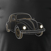 VW Beetle hrbáč auto tričko pánské černé REGULAR