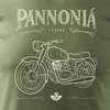 Pannonia pánské khaki tričko REGULAR na motorku