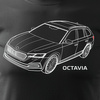 Pánské tričko Škoda Octavia černé REGULAR