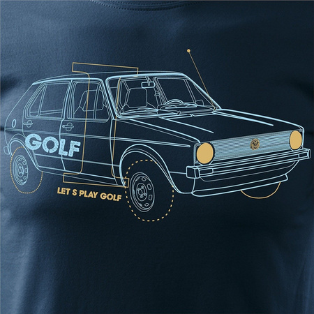 Pánské tričko Golf 1 car navy blue REGULAR