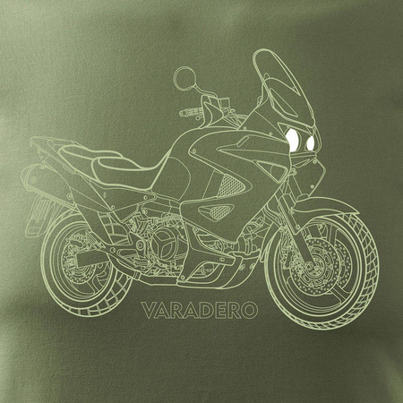 Honda Varadero pánské khaki tričko REGULAR na motorku