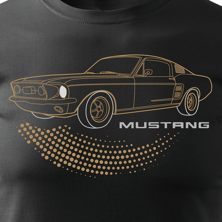 Ford Mustang automobilové tričko Ford Mustang pánské černé REGULAR