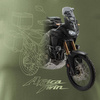 Honda Africa Twin CRF1100L pánské khaki tričko na motorku REGULAR