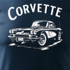 Tričko Chevrolet Corvette, pánské modré REGULAR