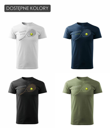 Pánské tenisové tričko khaki REGULAR