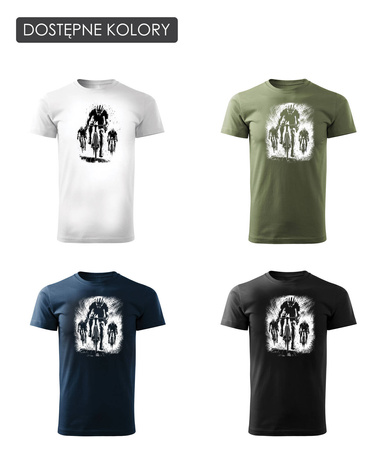 Tričko s cyklistou cyklisté cyklisté pro cyklisty s cyklistou cyklista pánské černé REGULAR