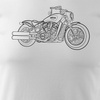 Indian Scout Bobber pánské tričko na motorce bílé REGULAR