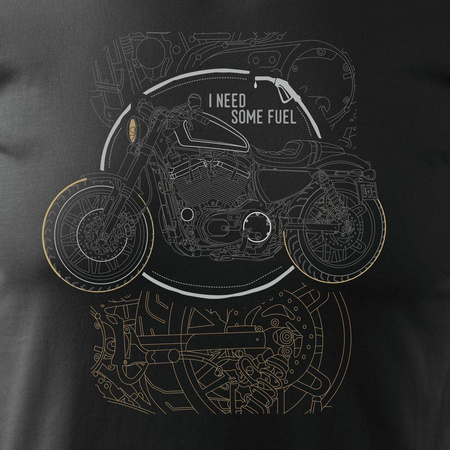 HARLEY DAVIDSON ROADSTER pánské tričko na motorku černé REGULAR