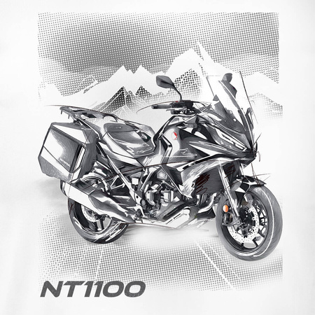 Honda NT 1100 pánské tričko na motorku bílé REGULAR