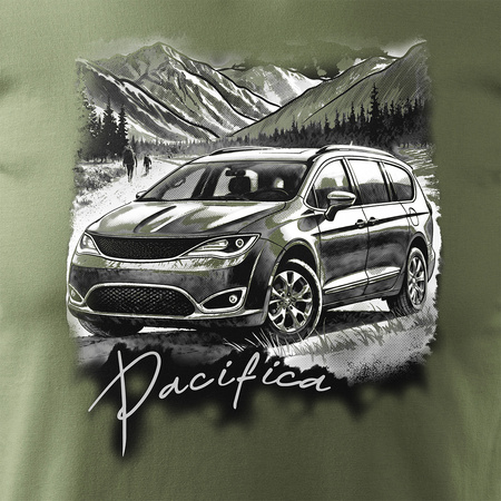Chrysler Pacifica pánské khaki autotričko REGULAR