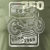 Honda CB 750 khaki pánské tričko REGULAR na motorku