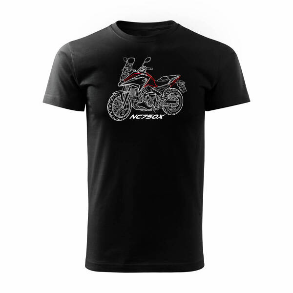 Honda NC 750 X NC750X pánské tričko na motorku černé REGULAR