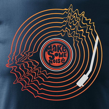 Vinylové pánské tmavě modré tričko REGULAR