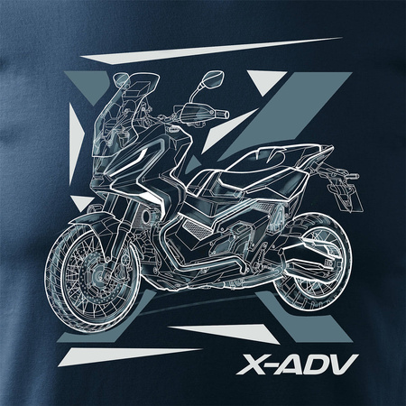 Honda X-ADV XADV pánské námořnicky modré tričko na motorku REGULAR