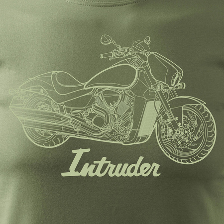 Suzuki Intruder M1800R pánské khaki tričko REGULAR motorka motorka