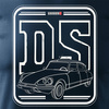 Citroen auto Tričko Citroen DS 19 21 23 ID 19 21 pánské tmavě modré