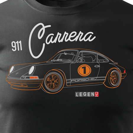 Pánské tričko Porsche Carrera 911 černé REGULAR