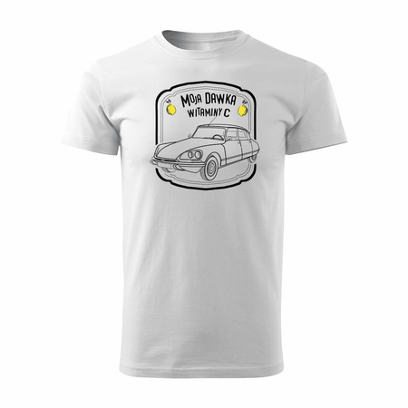 Citroen auto tričko Citroen DS 19 21 23 ID 19 21 pánské bílé