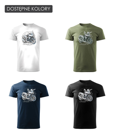 Honda CB 500X 500 X pánské khaki tričko na motorku REGULAR