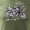 Honda CB650R CB 650 R pánské khaki tričko na motorku REGULAR