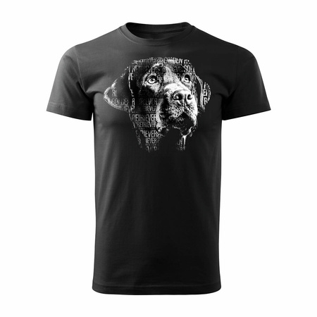 Pánské tričko Golden Retriever černé REGULAR