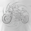 Harley Livewire pánské tričko s motorkou bílé REGULAR