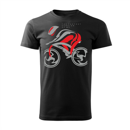 Pánský cyklistický dres pro silniční kolo černý REGULAR