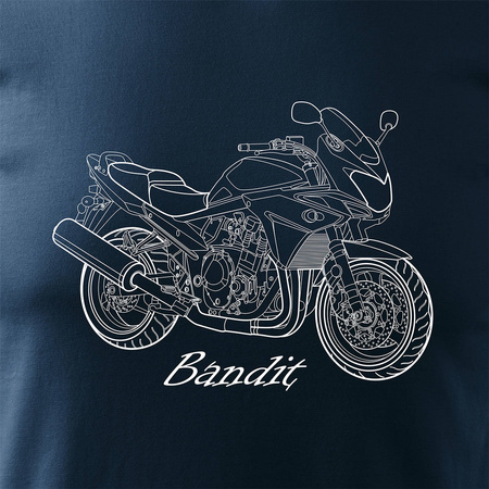 Suzuki Bandit 600 1200 750 pánské tmavě modré tričko REGULAR na motorku